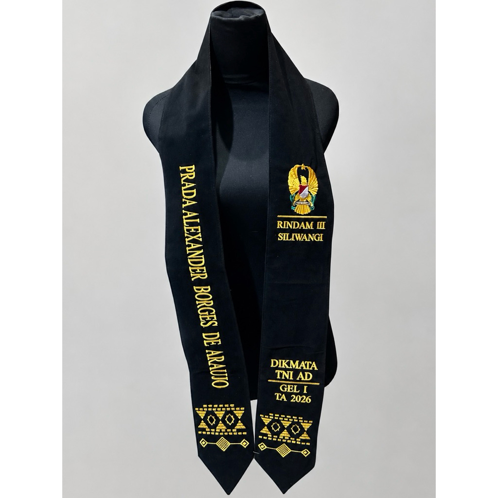 Selempang Leher Bludru TNI/Polri [selempangwisuda.tng]