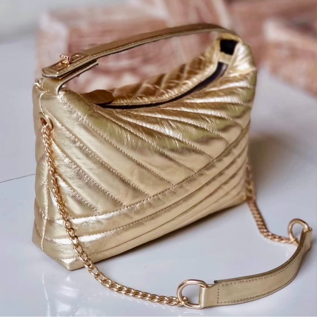 Half moon bags kulit domba asli