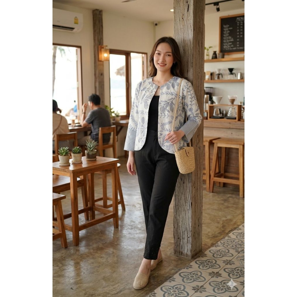 BOLERO BATIK - atasan batik wanita bolak balik bolero