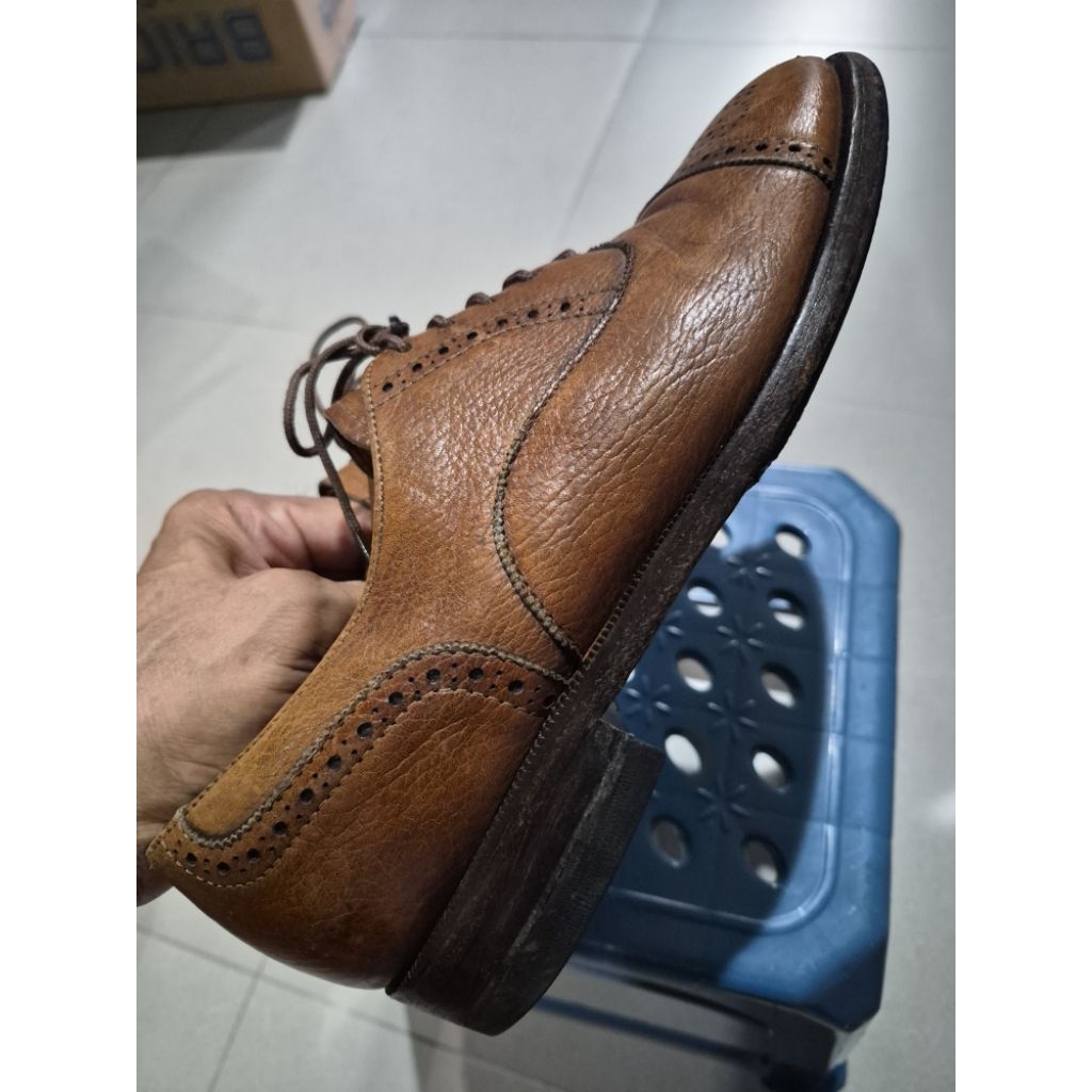 sepatu second loafers wingtip sz 40/25cm