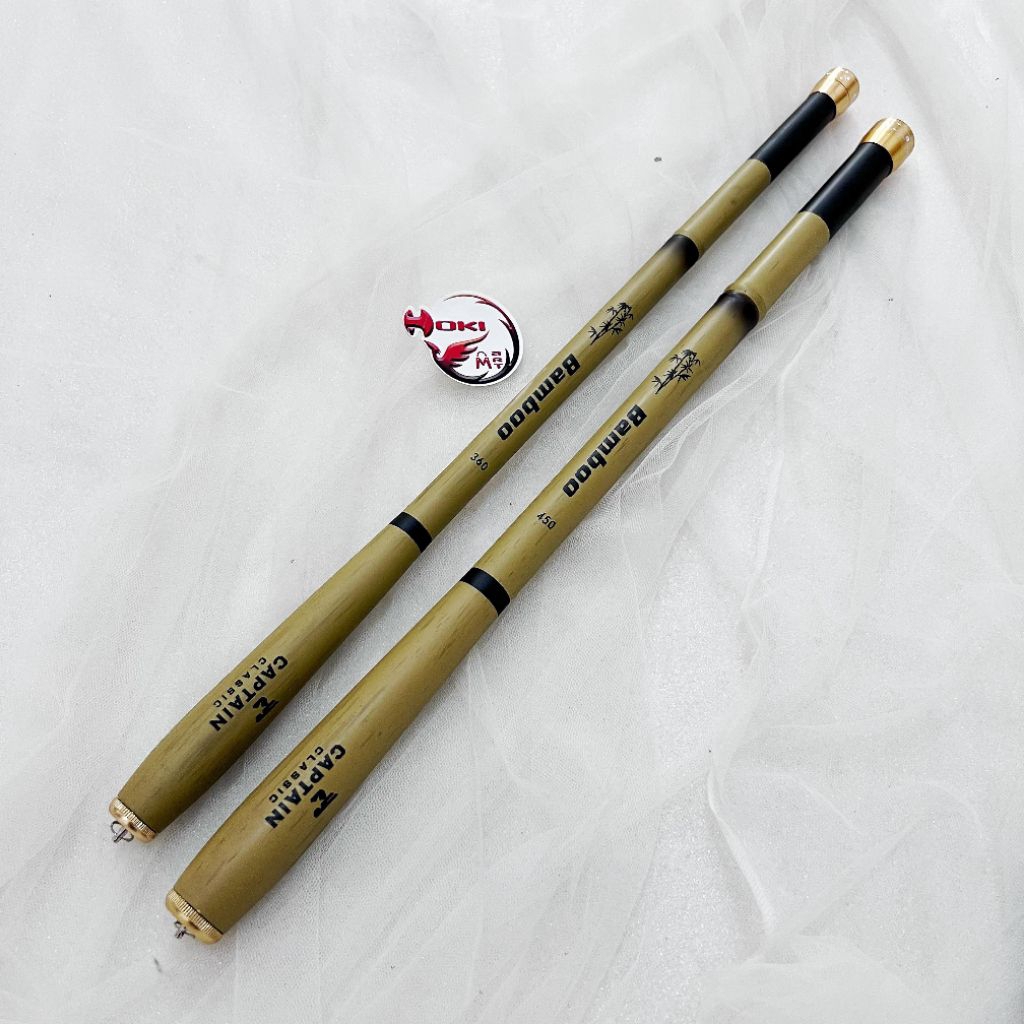 Joran tegek carbon captain bamboo 360 450 / joran pancing tegek sepat betok carbon