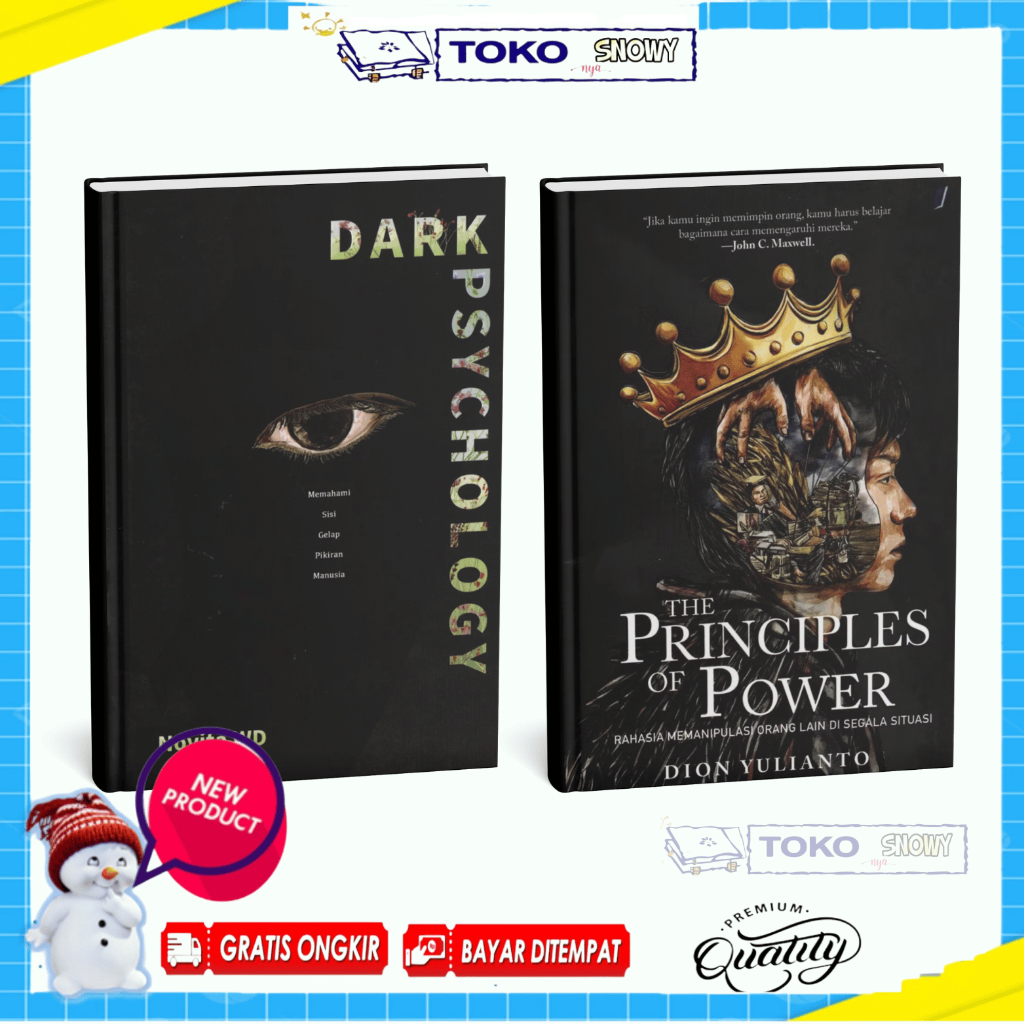 Buku Dark Psychlogy & The Principles Of Power Original