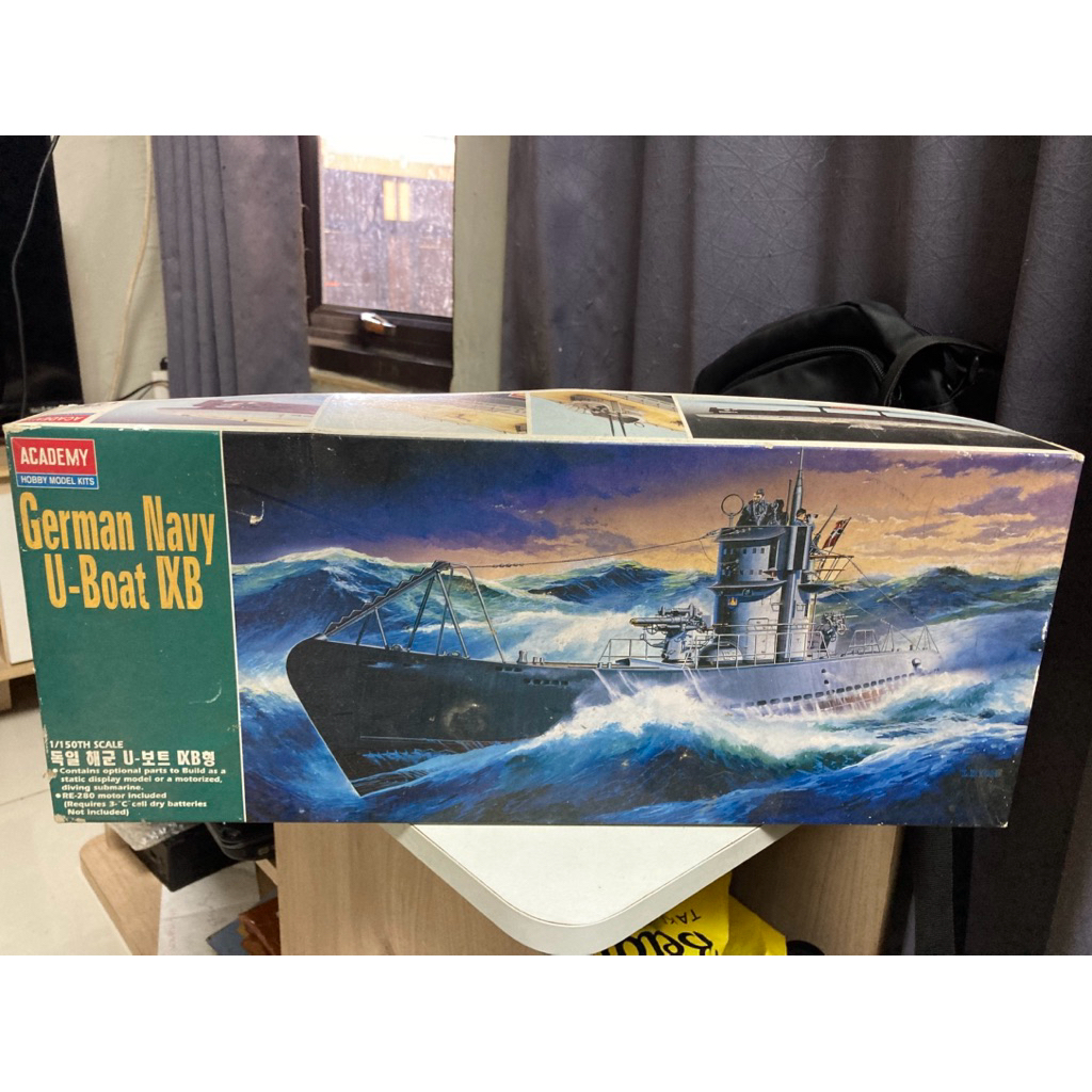 Model Kit German Navy U Boat IXB Skala 1/150 Acedemy RARE