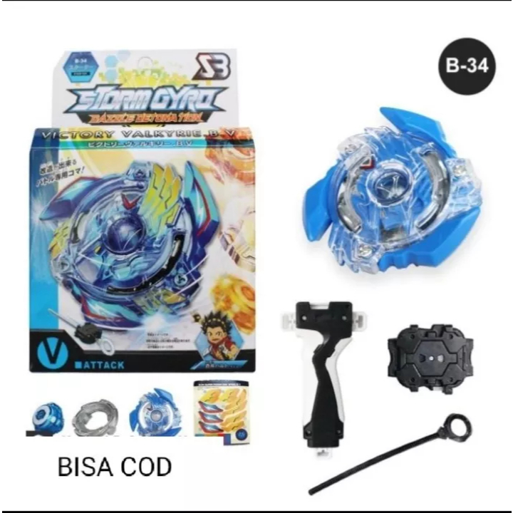 Mainan Gangsing Bei Blade B34 Victory Valkyrie Fullset