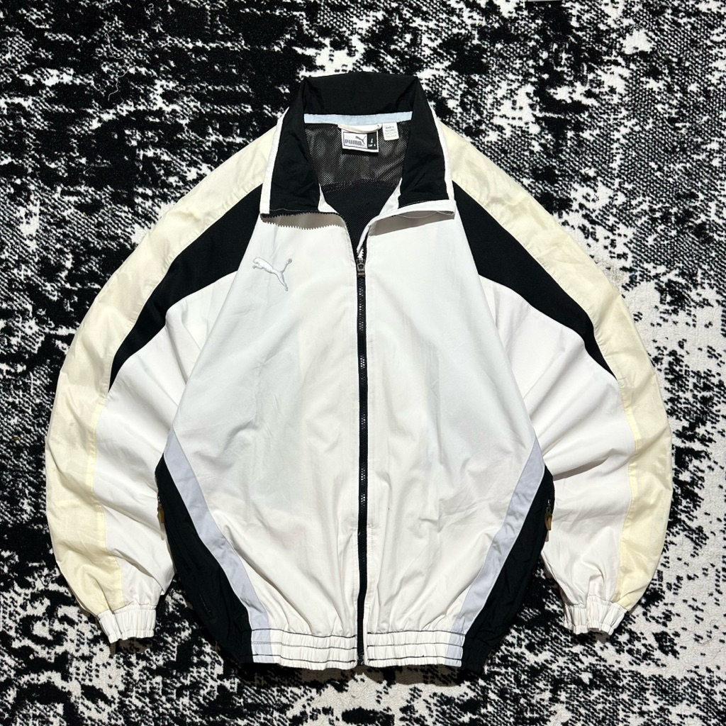 Windbreaker Jacket Puma 90s stripes Colourblock Vintage