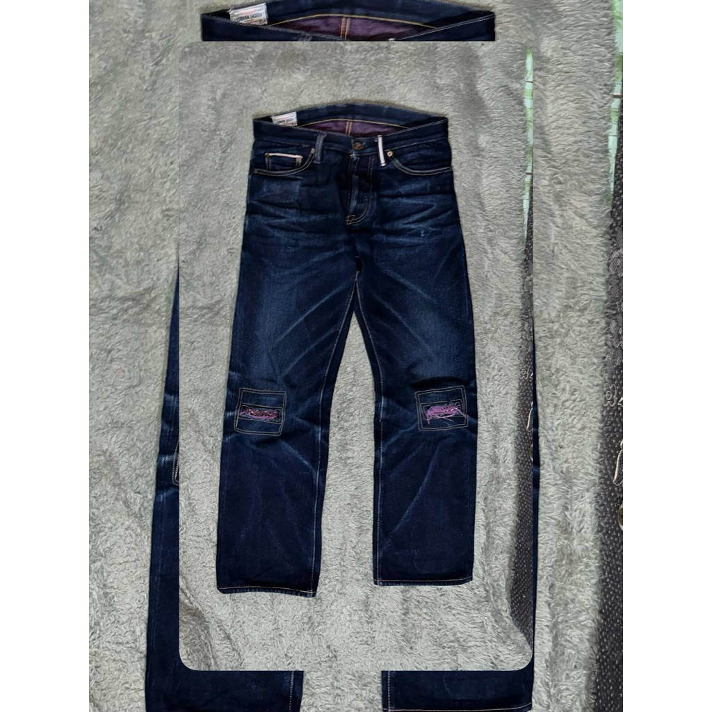 denim Mushroom forets 17oz sz32 pemakaian 6 bulan