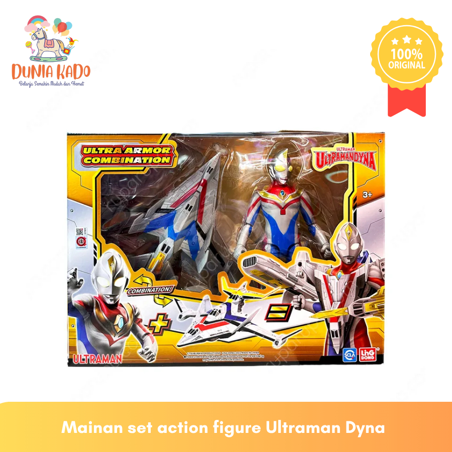 Mainan set action figure Ultraman Dyna Ultra Armor Combination