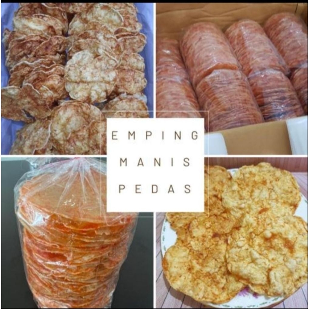 EMPING MELINJO 1KG MENTAH PEDAS MANIS UDANG