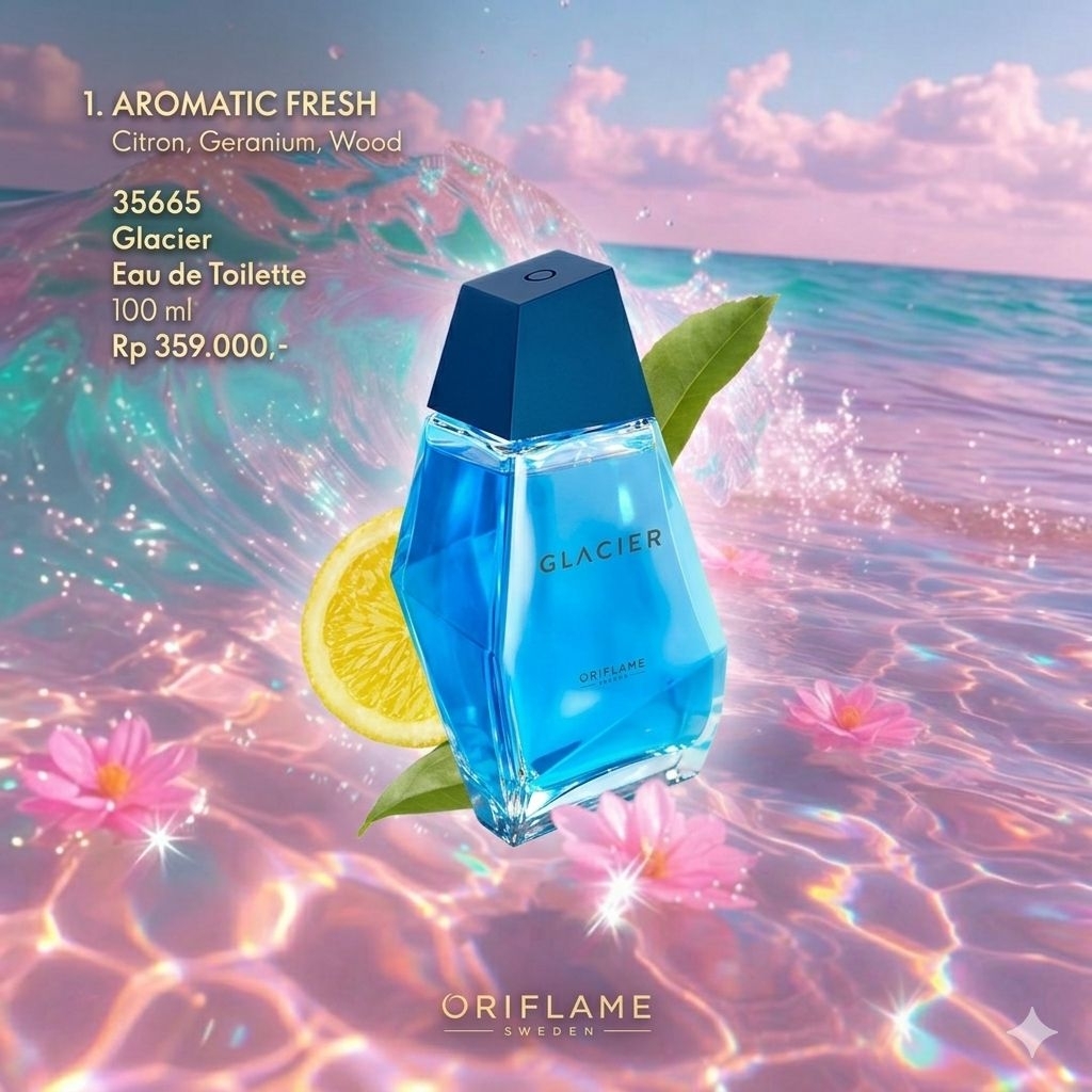 Oriflame Glacier Biru Eau de Toilette