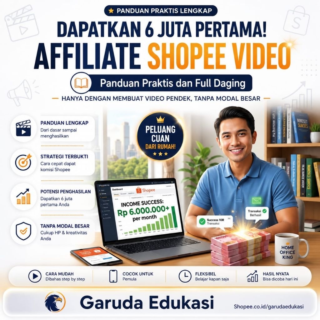6 Juta Pertama dari Affiliate Shopee Video - Tips dan Trick Menghasilkan Dari Video Affiliate Shopee