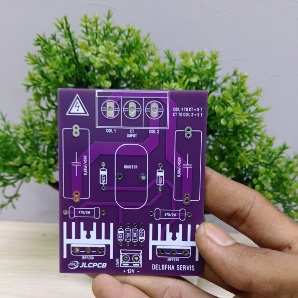 Pcb modul ZVS atau pemanasan induksi