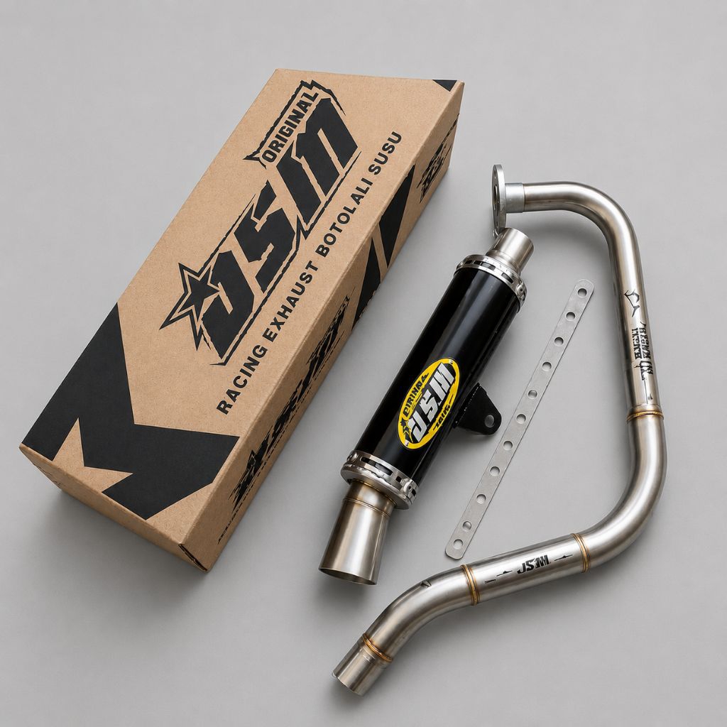 Knalpot motor racing DSM SAMLONG cocok untuk motor matic seperti,vario, mio,genio,beat,scoopy,spin,s