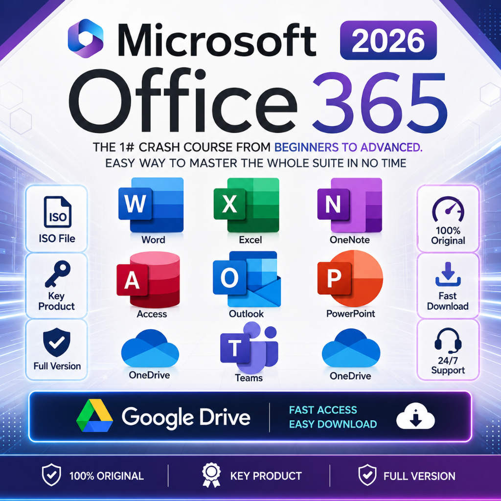 Microsoft® Office® 365 Pro Plus + Key Product