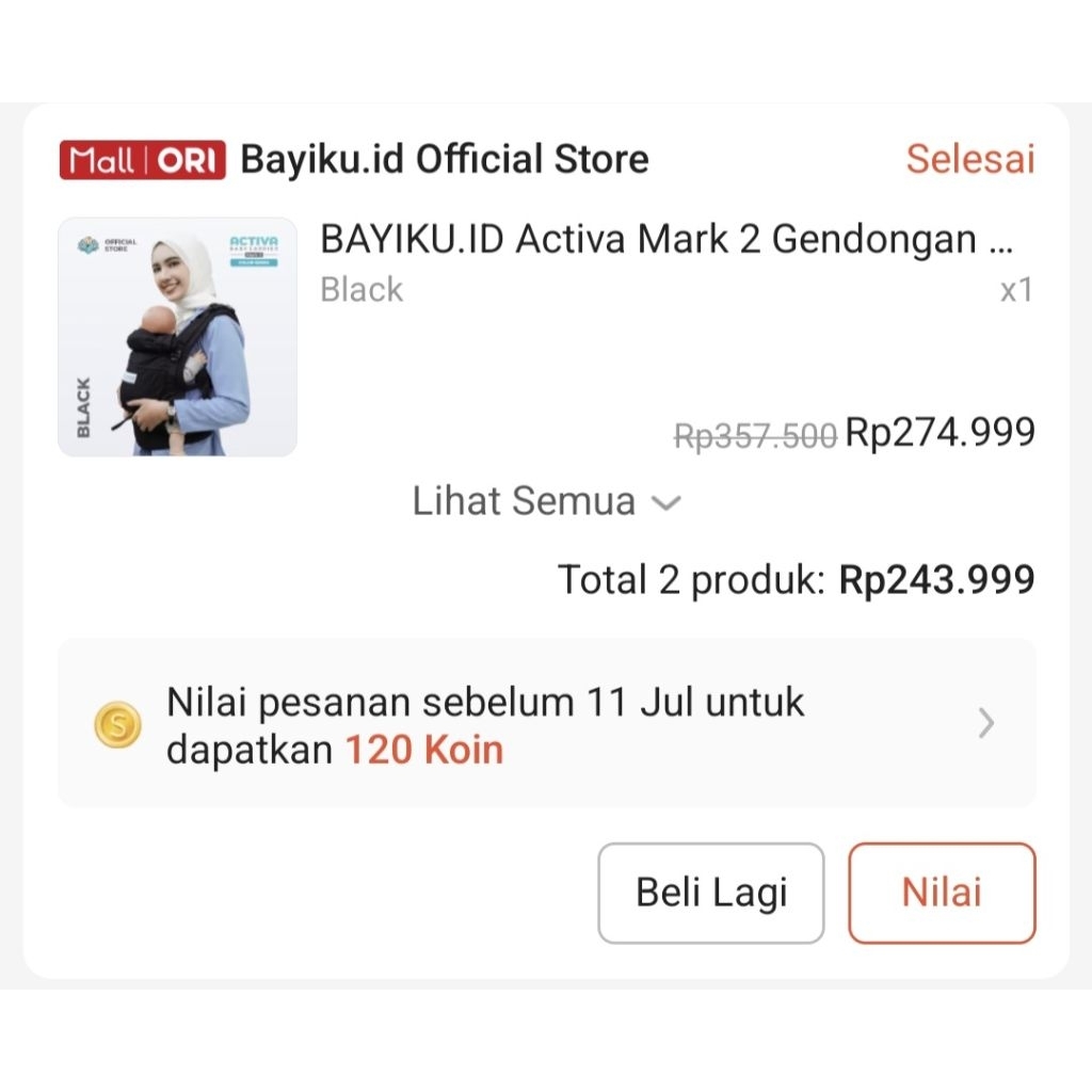gendongan ssc activa mark 2 pl