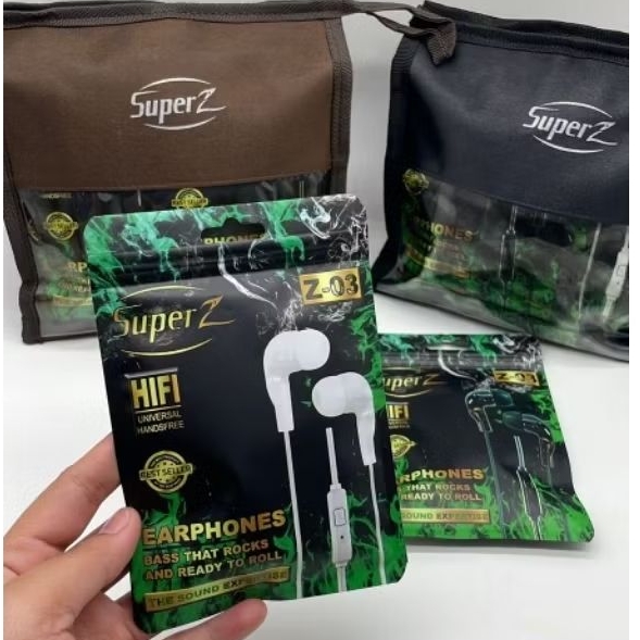 Handsfree Super Z SZ03 - Headset Super Bass Mic – Earphone HP Suara Jernih & Nyaman