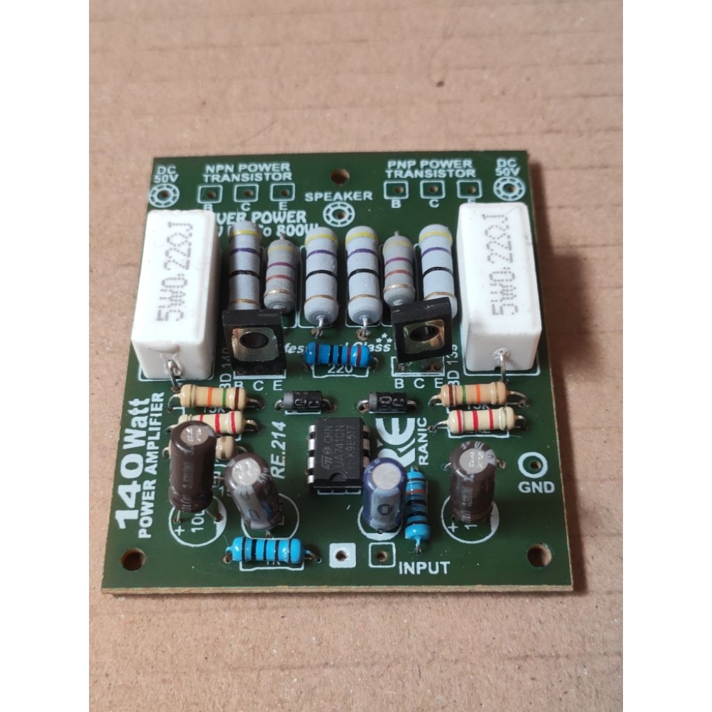 Kit driver power amplifier OCL 140 watt mono ( 830 )