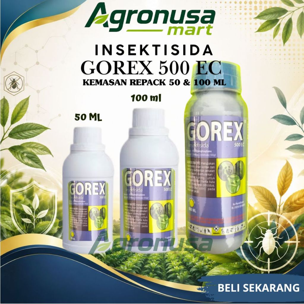 (REPACK/KEMAS ULANG) INSEKTISIDA GOREX 500 EC KEMASAN 50 & 100 ML