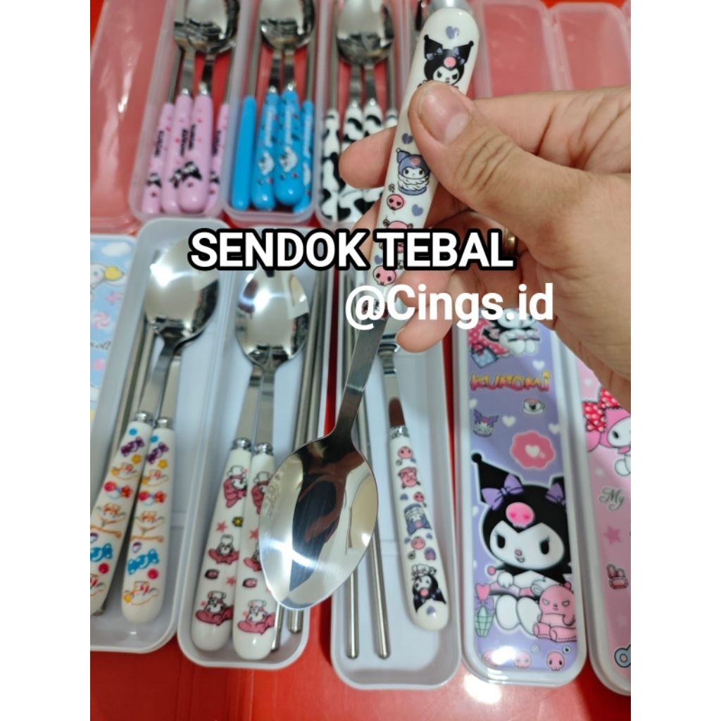 SENDOK TEBAL - SENDOK MURAH - SENDOK SET ISI 3 - SENDOK MAKAN ANAK- HIGH QUALITY