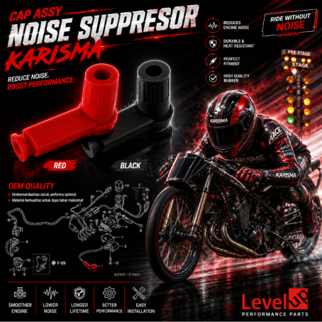 Cap Assy Noise Cub Series Tutup busi Racing Karisma Grand Supra Tiger GL Pro C70 Kepala Busi Jupiter