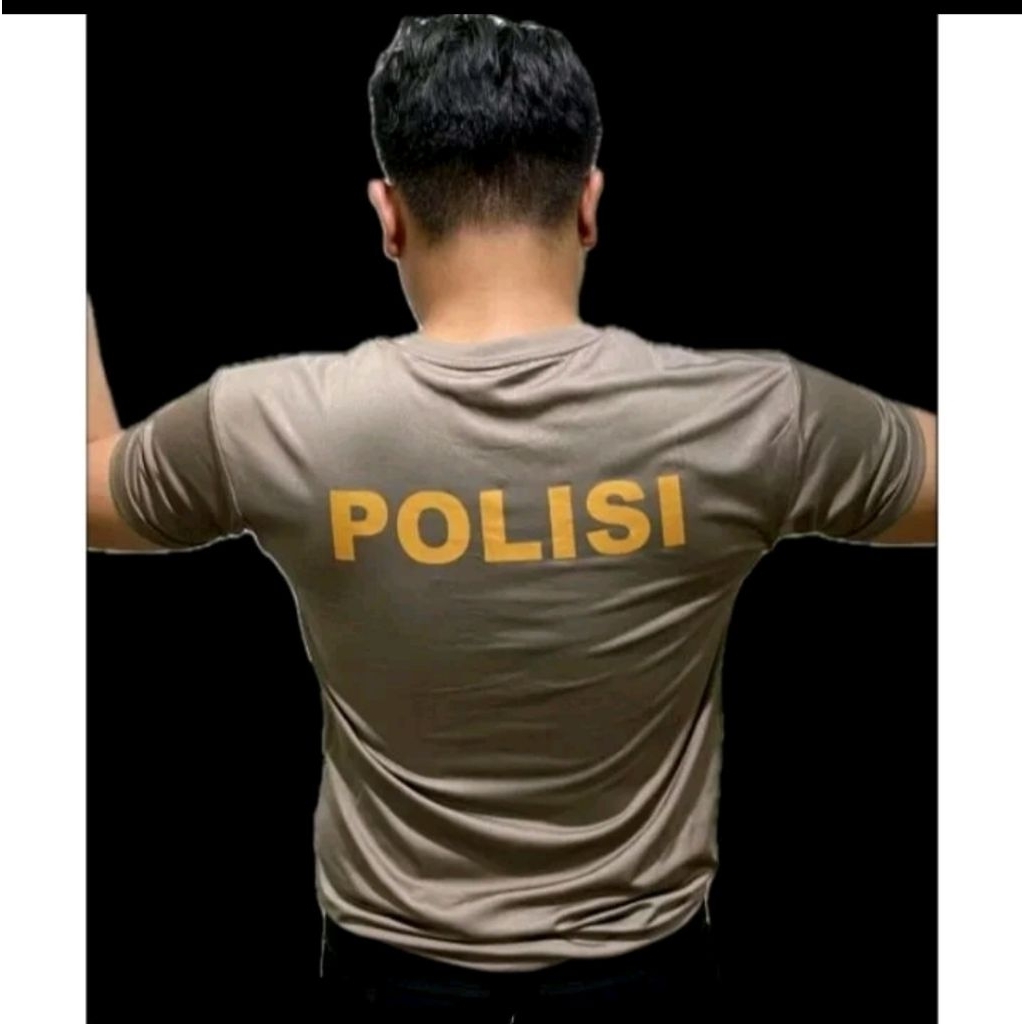 KAOS COKLAT JATAH POLRI KAOS DALAMAN