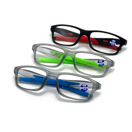 Kacamata Baca Sport, Frame Tebal & Karet Premium