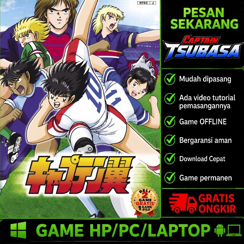 CAPTAIN TSUBASA PS2 - GAME ANDROID - GAME PC/LAPTOP - GAME OFFLINE