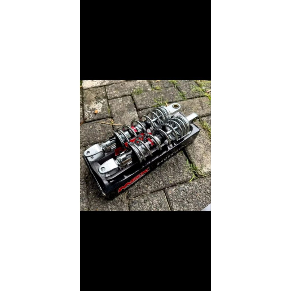 SHOCKBREAKER MATIC NON TABUNG ASL(310/340MM)AEROX,NMAX,NOUVO(CROME).