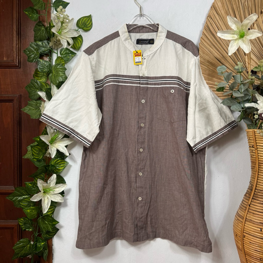 Koko pria Putih mix coklat