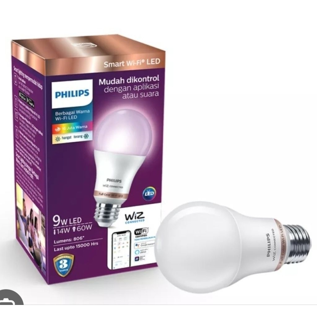 lampu philips smart wifi led color