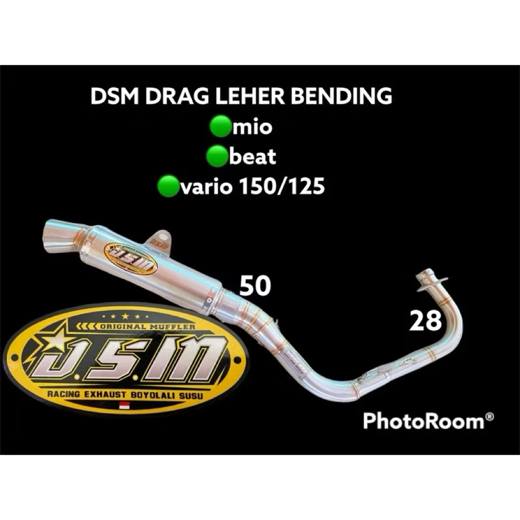 Knalpot Dsm Drag mio beat vario leher bending original dsm