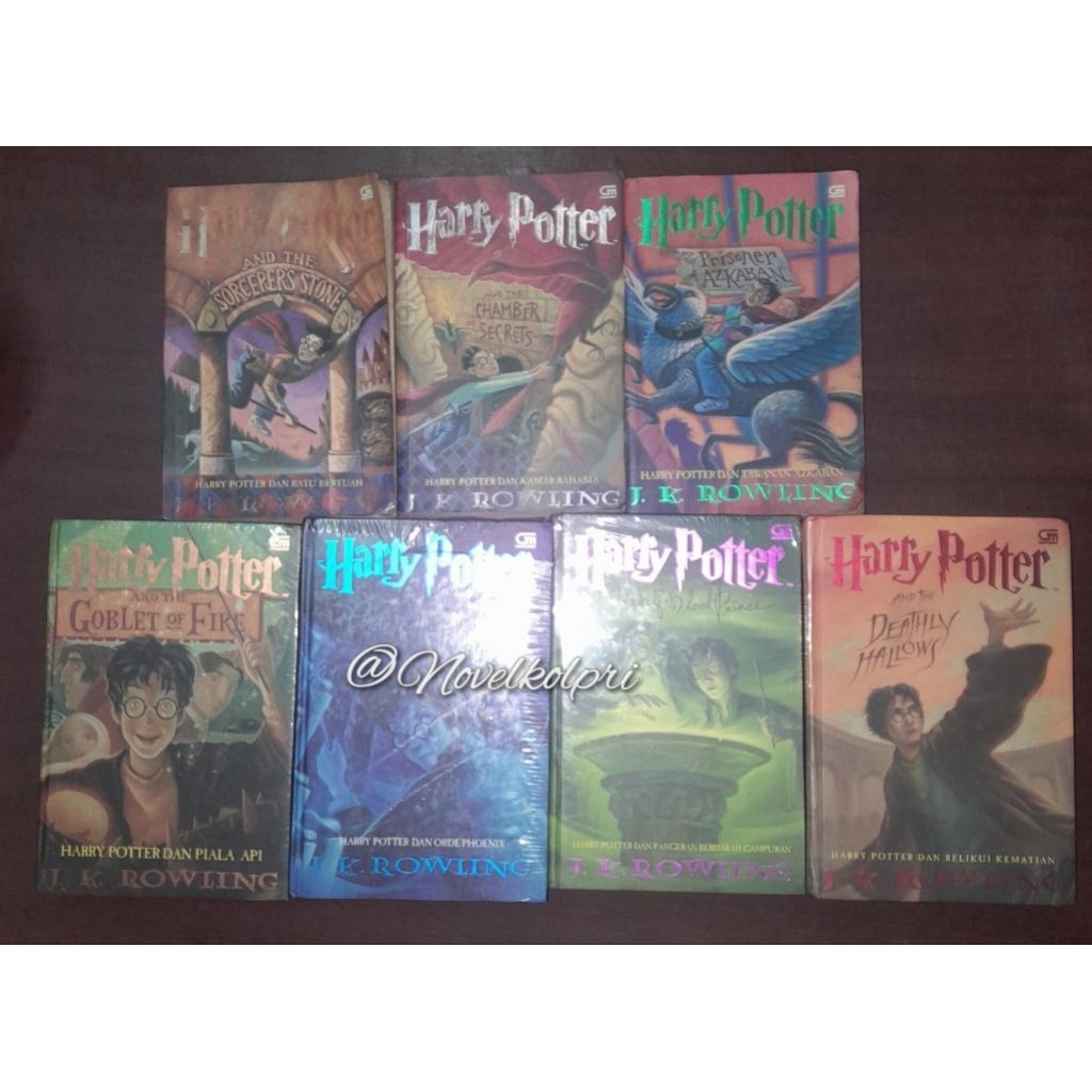 Novel SET Harry Potter 1 2 3 4 5 6 7 ORIGINAL - J.K Rowling