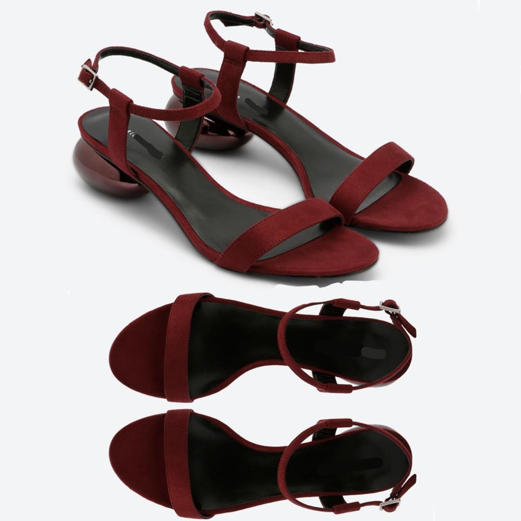 Sepatu C Suede Heels Shoes - Heels 4 cm