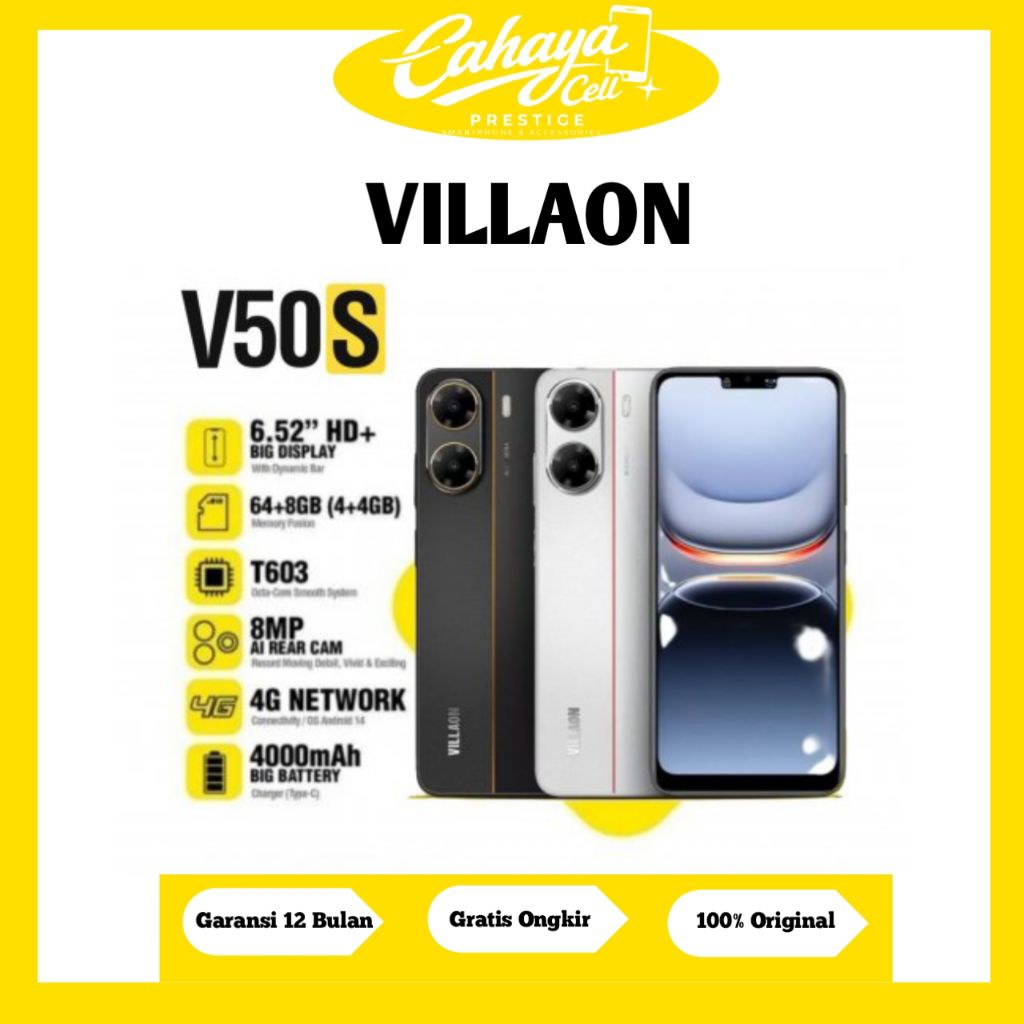 VILLAON V50S | HP PINTAR 1 JUTAAN | GARANSI RESMI INDONESIA