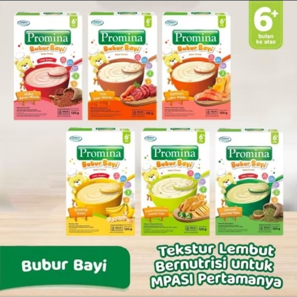 Promina Bubur Bayi 6+ / Mpasi bayi 6 Bulan