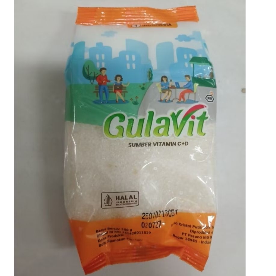 Gula Kristal Putih Gulavit 250gr - Manis Alami, Berkualitas, Mudah Larut
