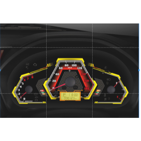 Custom Speedometer Brio/Mobilio Racing Yellow
