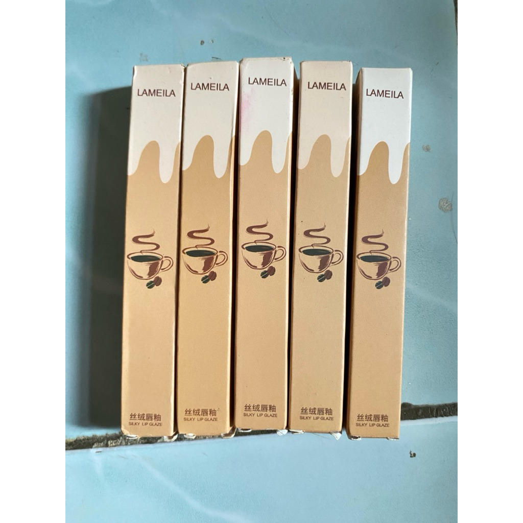 5pcs Lameila Silky Lip Glaze Lip Gloss Lip Cream Lip Matte