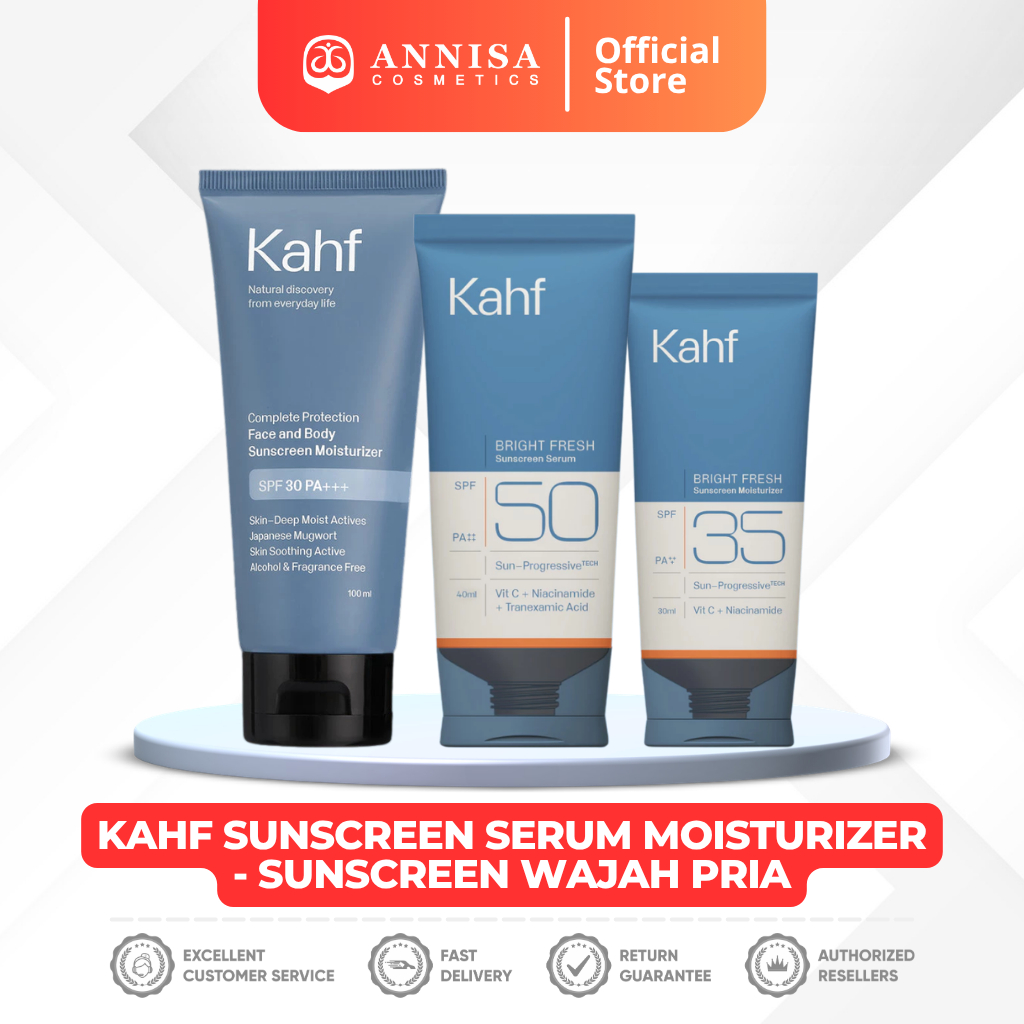 KAHF Sunscreen Serum Moisturizer - Sunscreen Wajah Pria