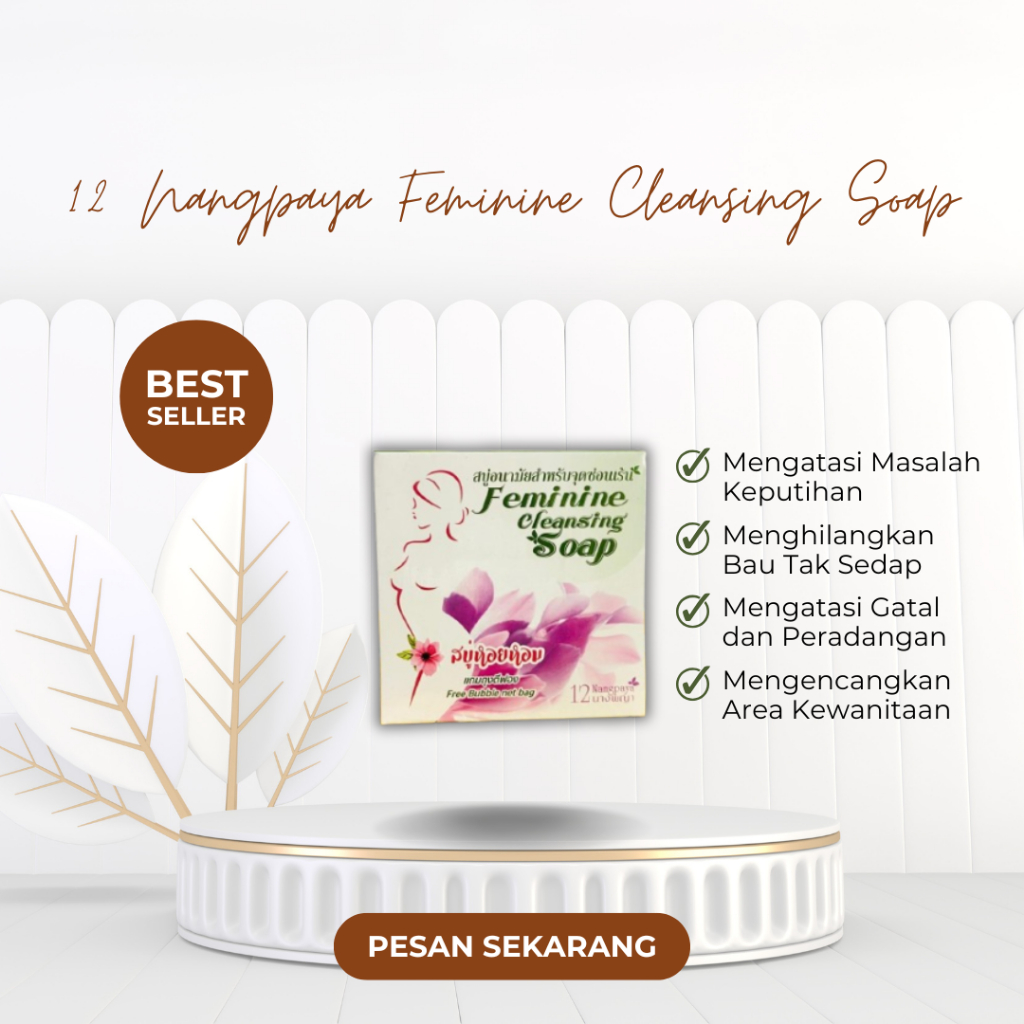 FEMININE CLEANSING SOAP NANGPAYA ORI THAILAND / SOAP MISS V