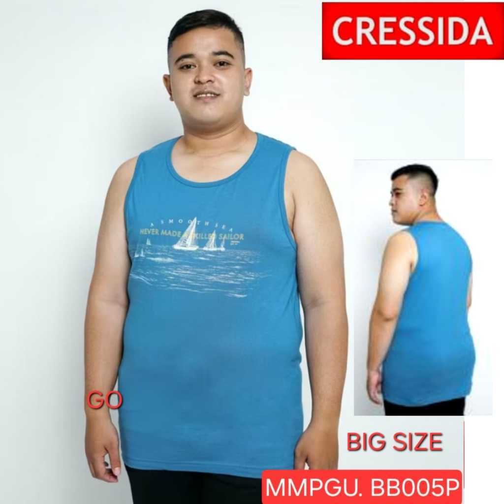Gos CRESSIDA SINGLET PRIA BIG SIZE (JUMBO) Pakaian Pria Pakaian Kaos Dalam Cressida Singlet Original