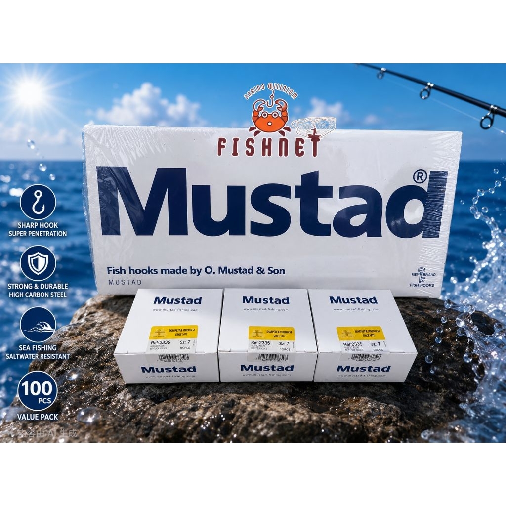 kail pancing Mustad 2335  / no.7