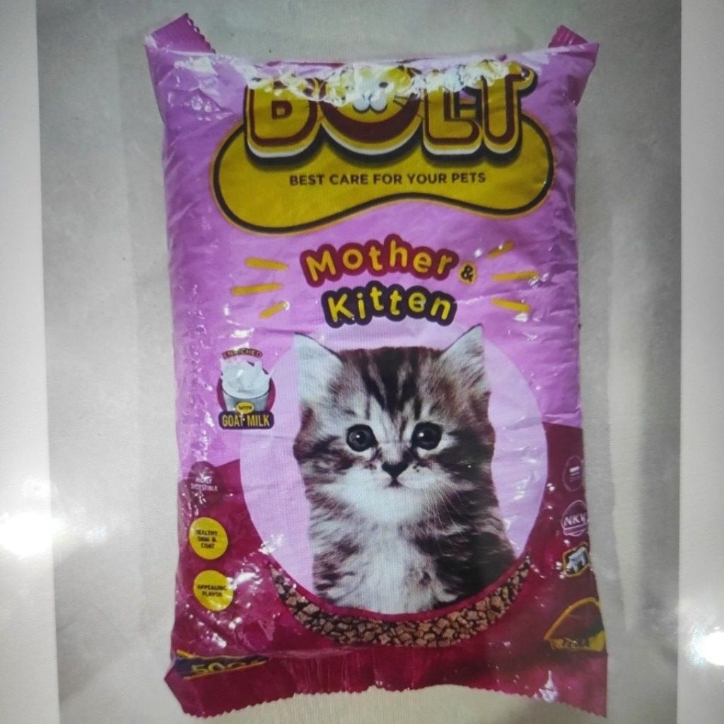 Bolt Mother & Kitten 500gr kucing cat food dry food