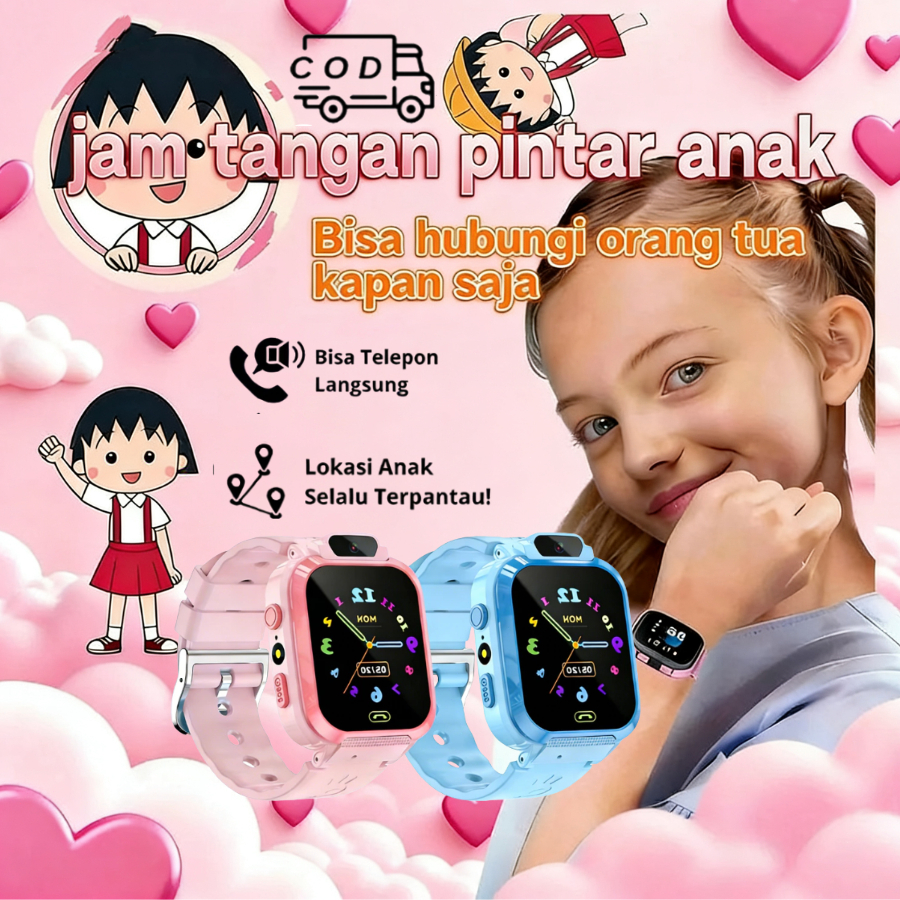 Q16 Smartwatch Anak Bisa Video Call 4G & Telpon 2G, Gps, Anti Air Jam tangan anak anak Waterproof