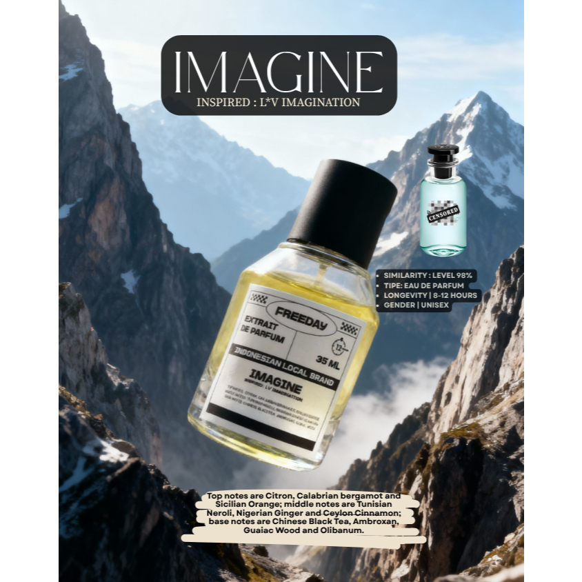 Freeday Perfume Imagine EXTRAIT DE PARFUM Unisex Halal Long-Lasting 35ml