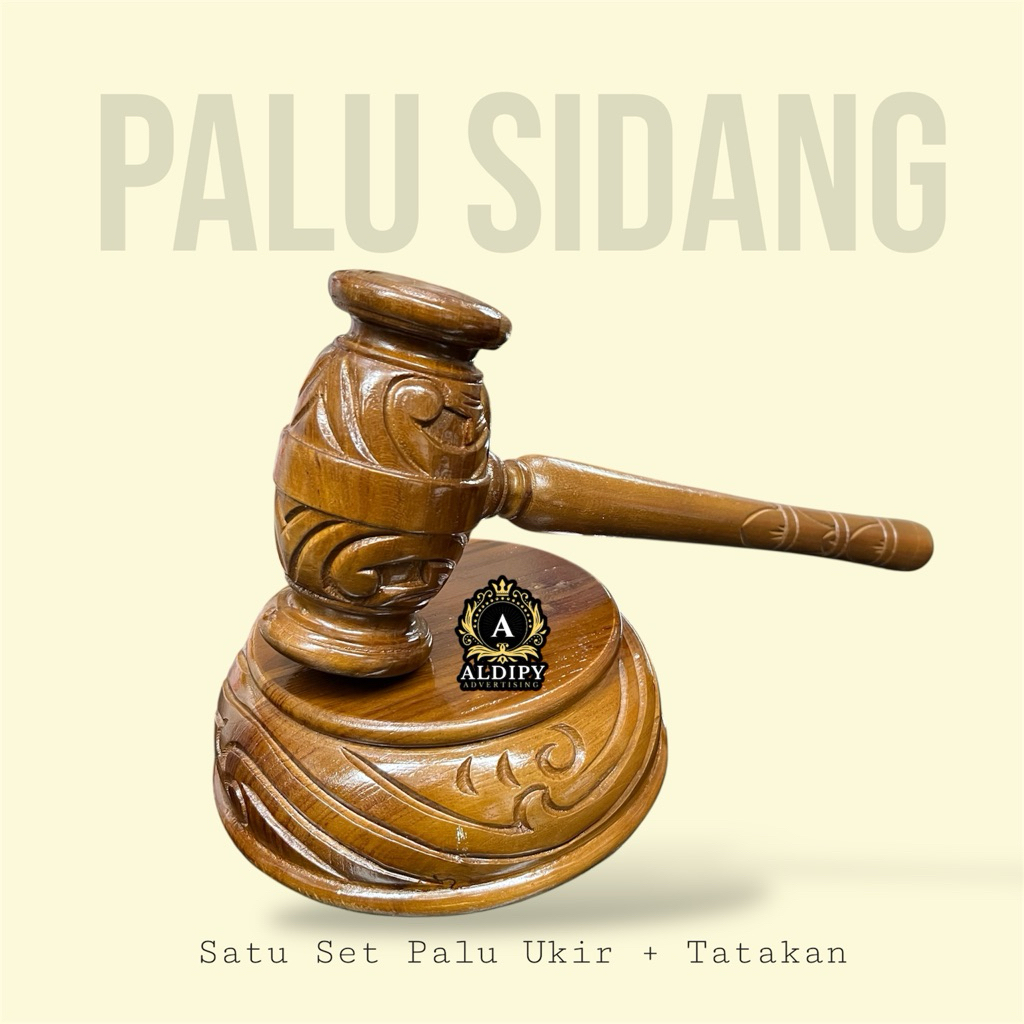 Palu Sidang Rapat Palu Rapat Palu Hakim Palu Rapat Ukiran Bahan Kayu Jati Model Ukir Ready Stok