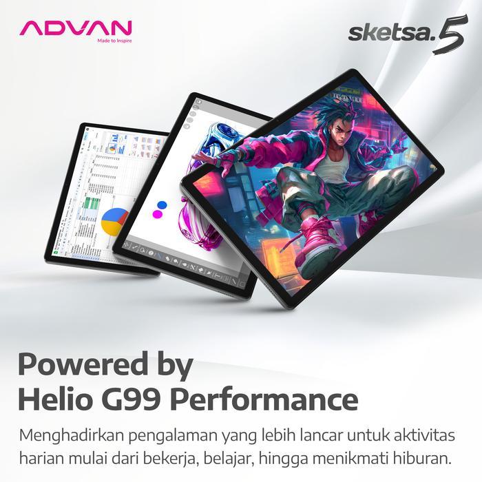 Advan Sketsa 5 8Gb/128Gb Bundling Pen Stylus dan Keyboard Tablet Advan Resmi