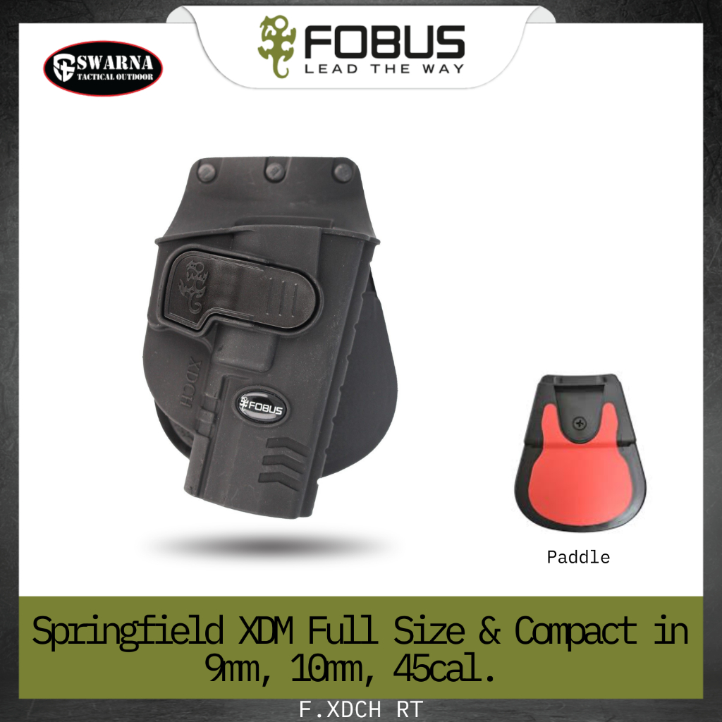 FOBUS Holster Springfield XDM Full Size & Compact in 9mm, 10mm, 45cal.