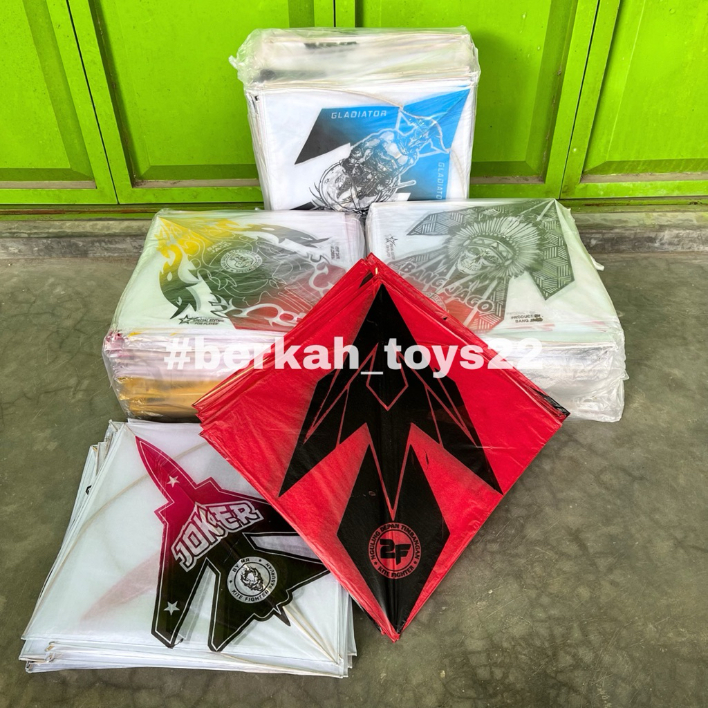 Layangan Sukoi Standart/ Layangan Aduan Rautan Rapi (grosir)