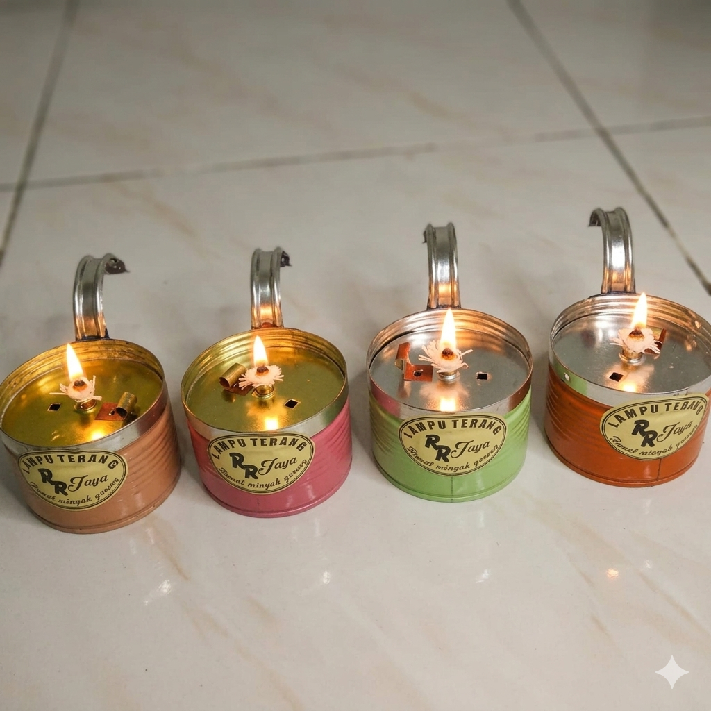 (TERMURAH) Lampu unik minyak goreng DAMAR RITUAL lampu hias mini / lampu ritual / lampu ublik / dama