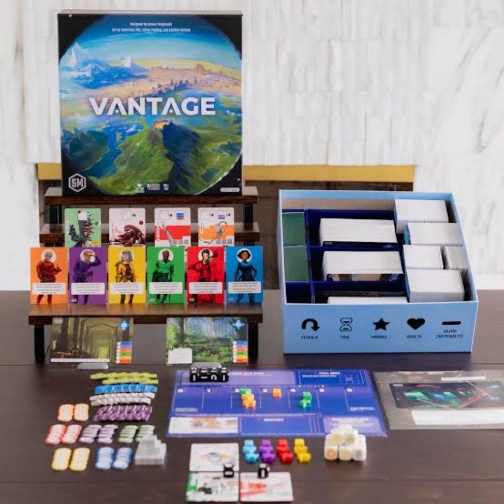 Vantage Board Game - Preloved Very Good Condition +BONUS 3 Gridmat